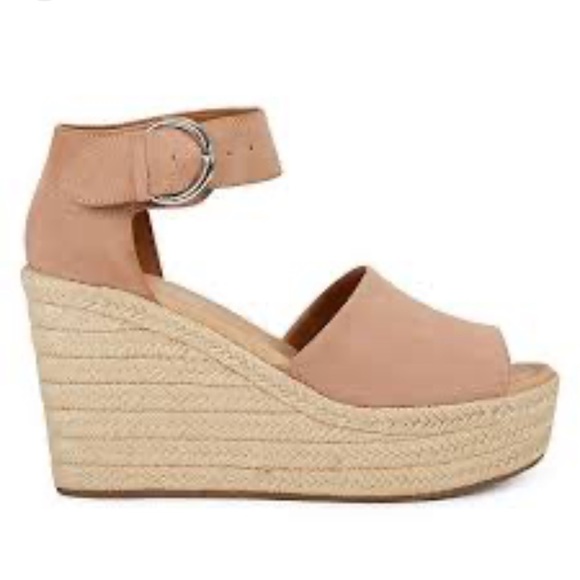 Nine West Adell Espadrille Wedge Sandals Blush Pink Size 7 - Picture 1 of 5